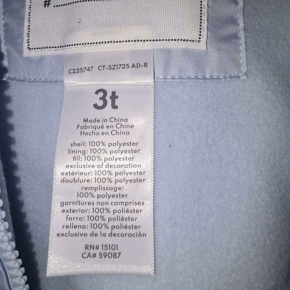 Carter's Soft Blue Quilted Jacket